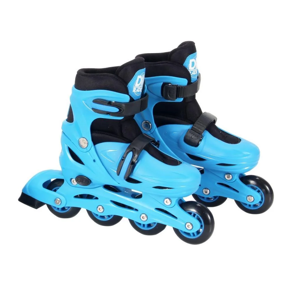 Patins Kit Inline Ajust. Azul N.34-37 Dm Toys