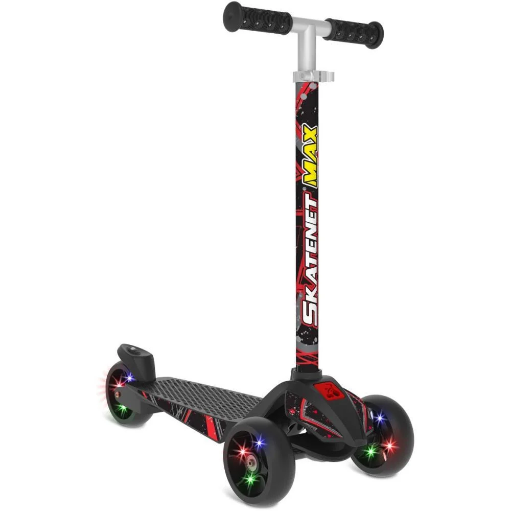Patinete Skatenet Max Led Preto Bandeirante