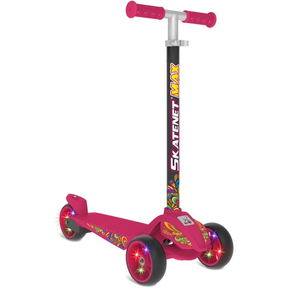 Patinete Skatenet Max Led Pink Bandeirante