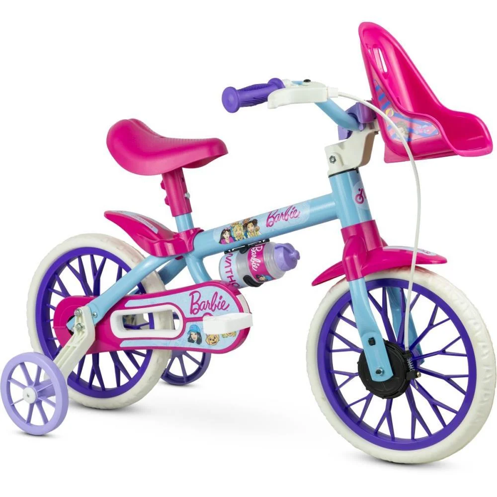 Bicicleta Infantil Aro 12 Barbie Nathor