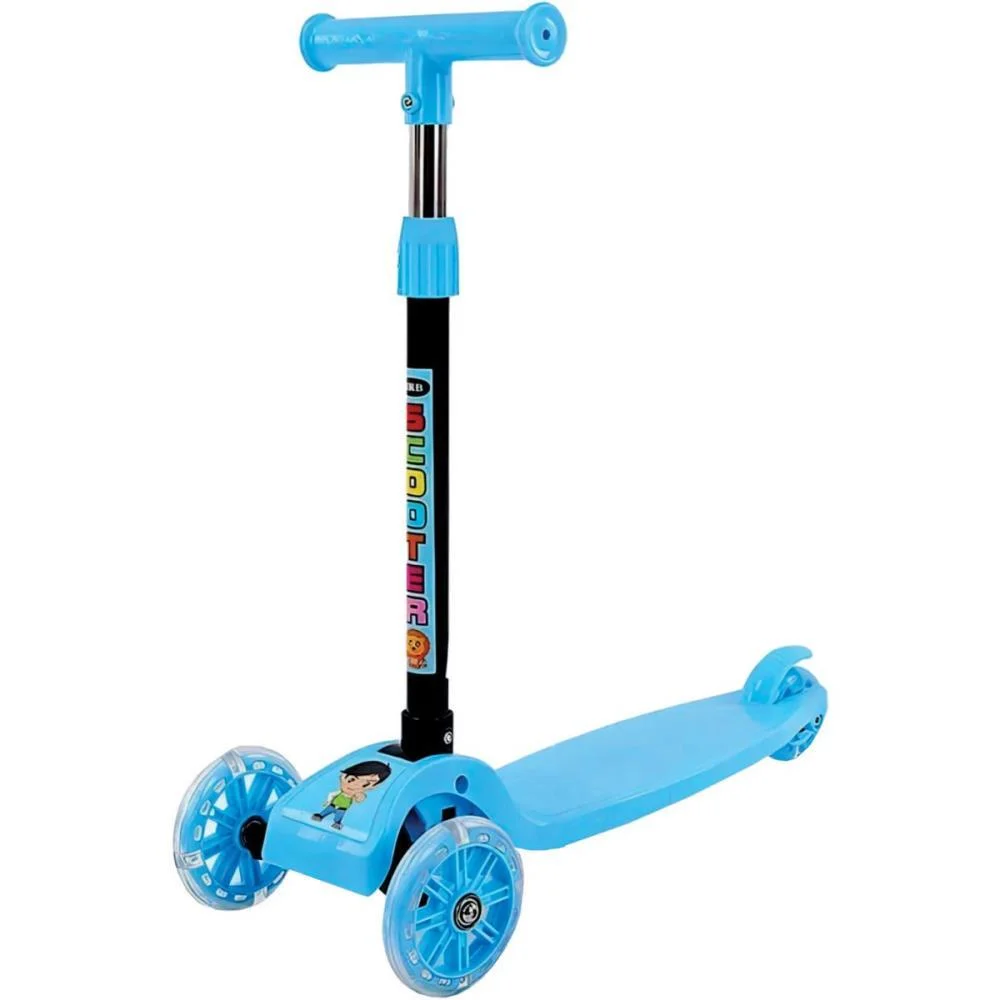 Patinete Azul C/Luz Dobravel Toy Mix