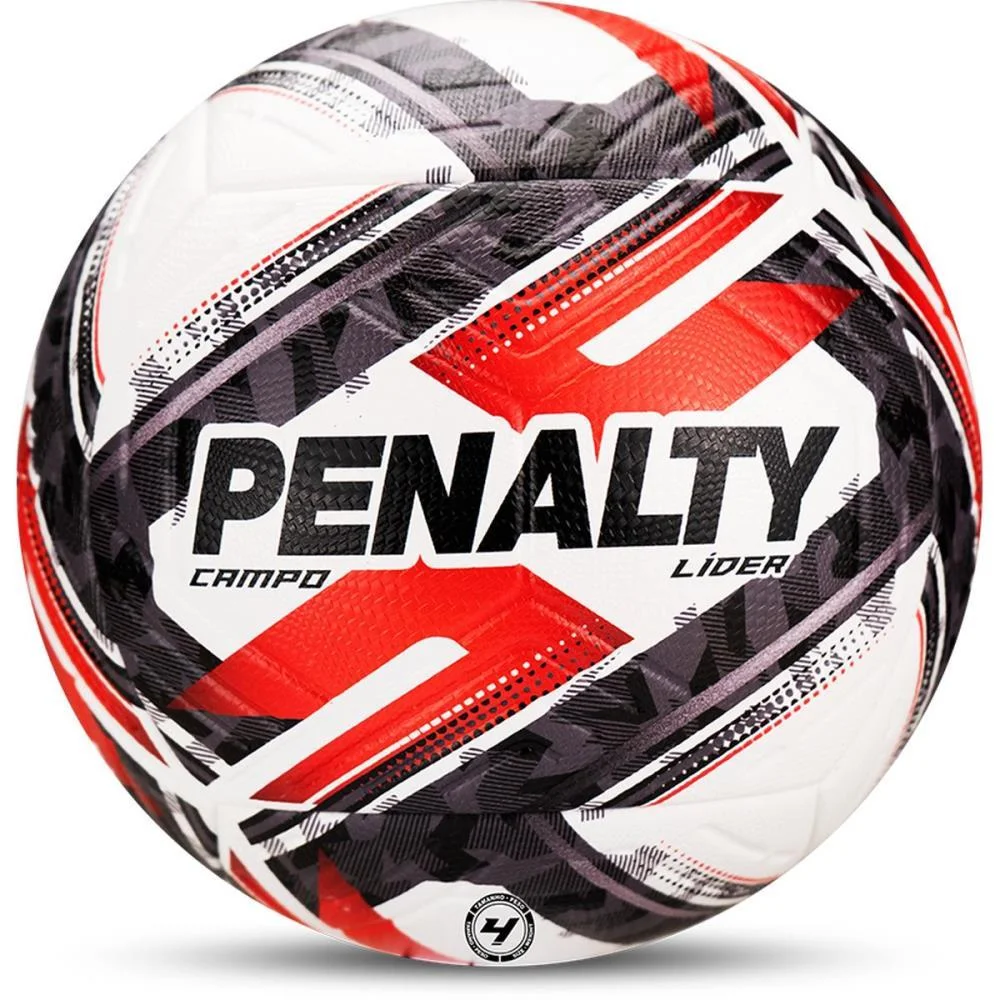 Bola De Futebol De Campo Lider N4 Xxvi Br-Pt-Vm Penalty