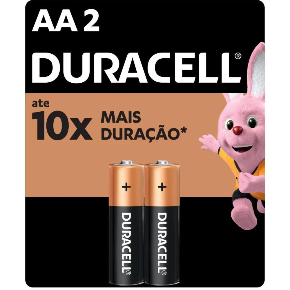 Pilha Alcalina Pequena Aa Duracell (Bl.c/02)