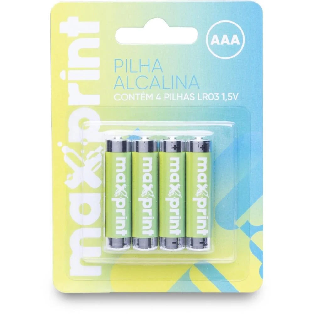 Pilha Alcalina Palito Aaa Maxprint (Bl.c/04)