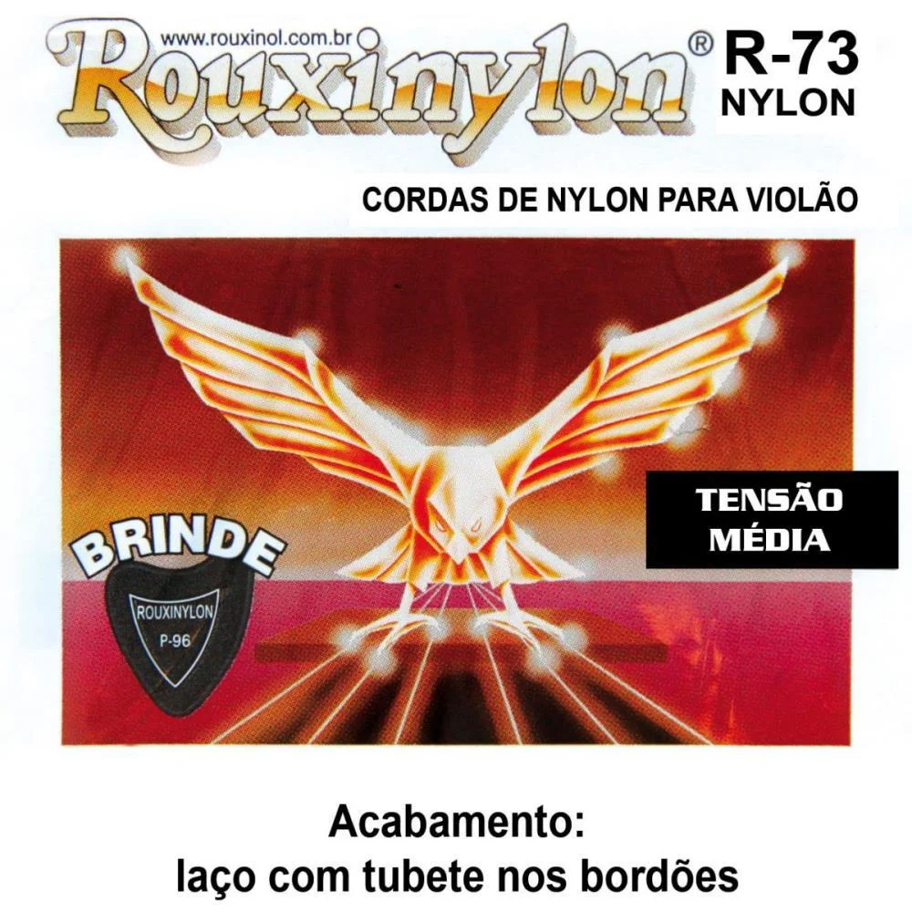 Encordoamento P/Violao Ny.pt/Dr Media Tensao Rouxinol