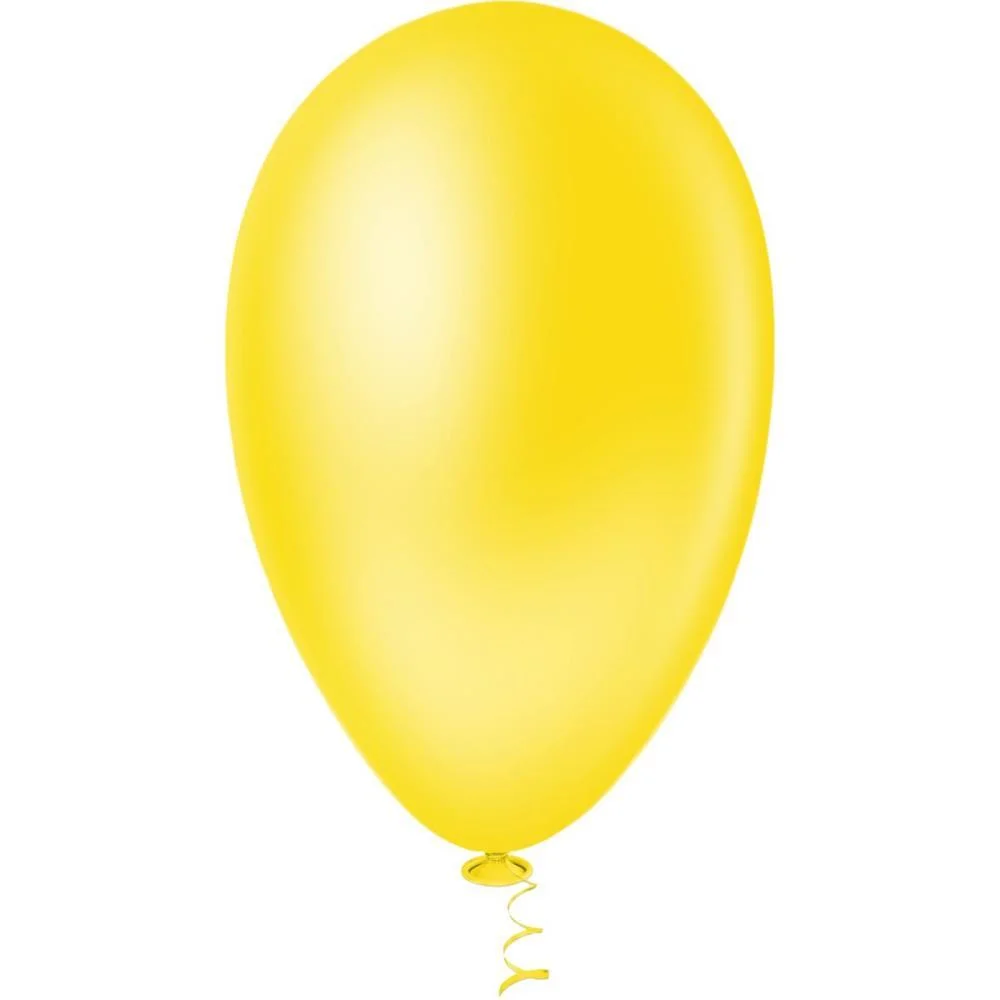 Balao 7 Liso Amarelo Pic Pic Riberball (Pct.c/50)