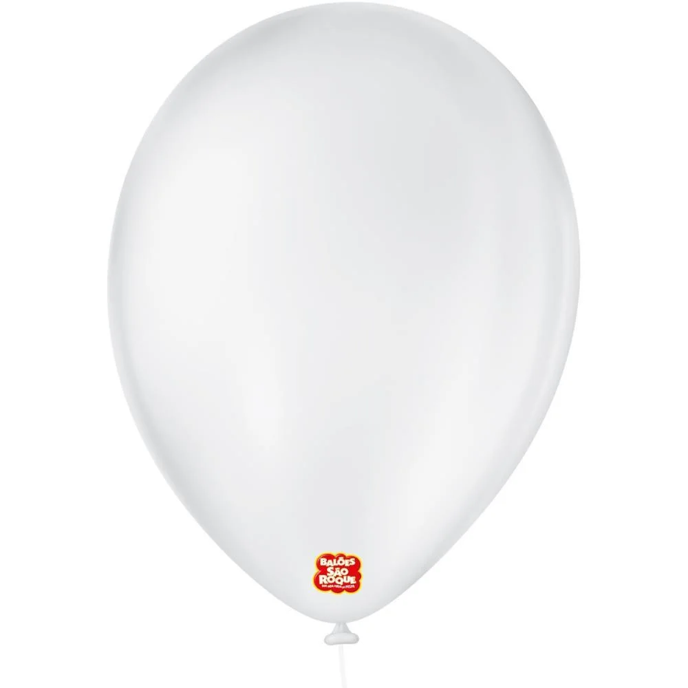 Balao 9 Liso Branco Polar Sao Roque (Pct.c/50)