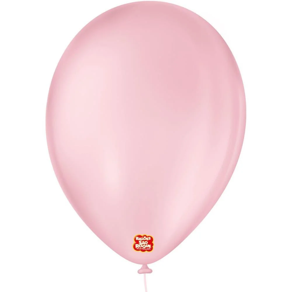 Balao 9 Liso Rosa Baby Sao Roque (Pct.c/50)