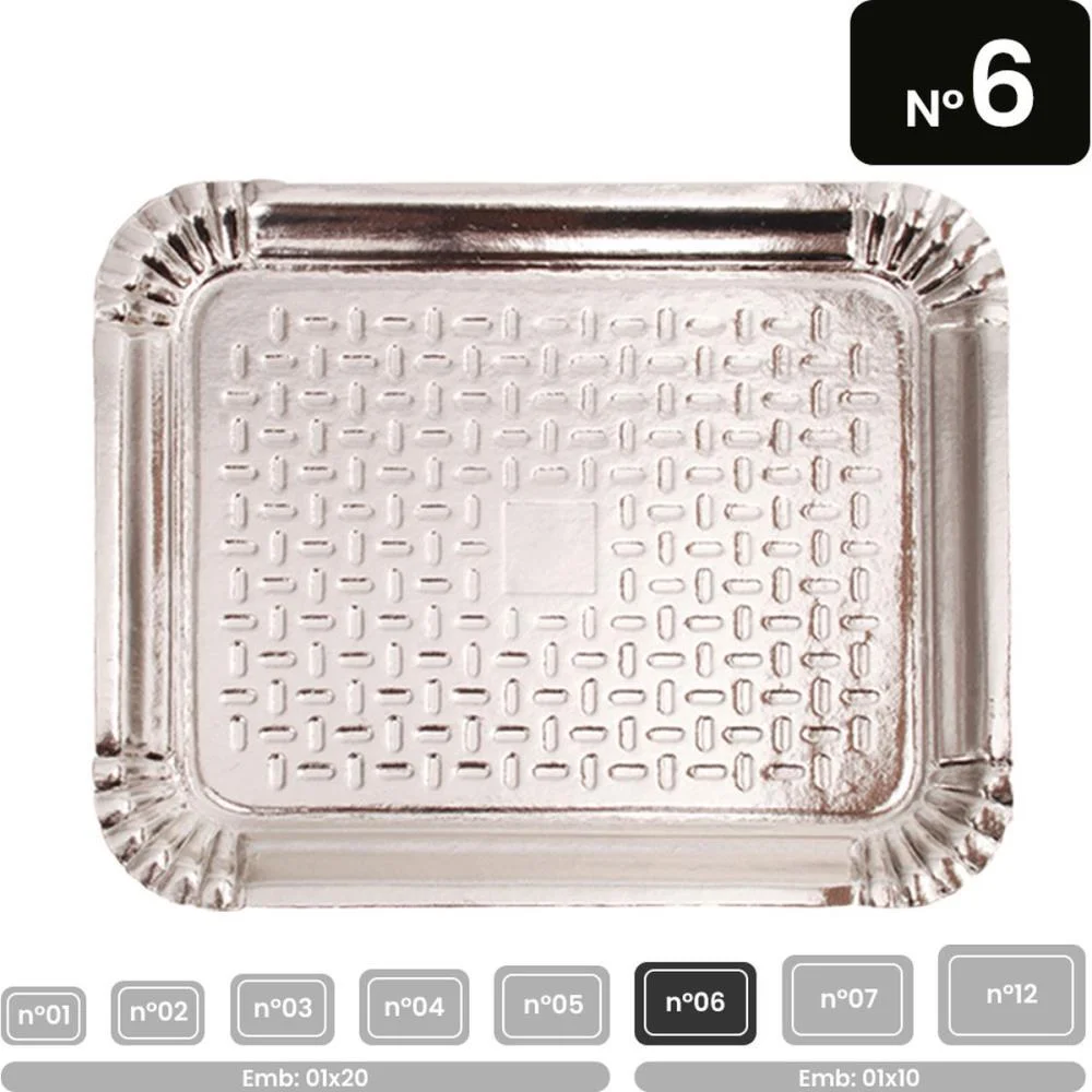 Bandeja Laminada Retangular N.06 38X47Cm. Festcolor (Pct.c/10)