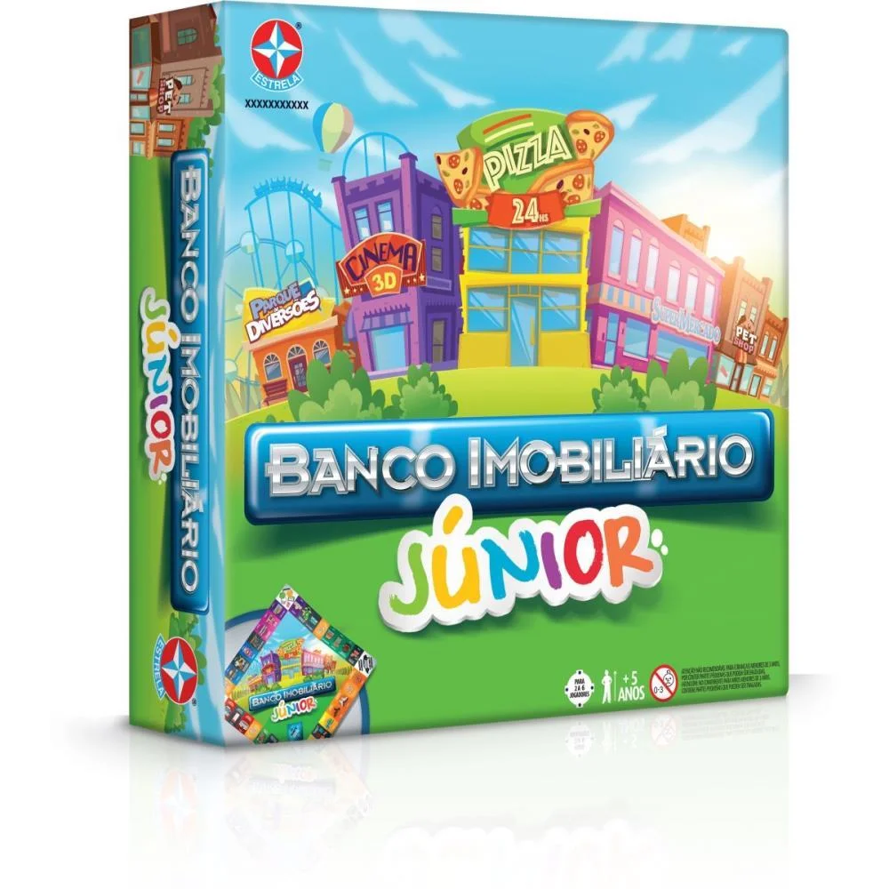 Jogo De Tabuleiro Banco Imobiliario Jr. Estrela