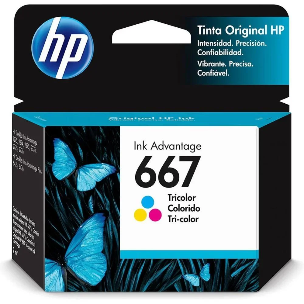 Cartucho Original Hp 667 Colorido Ink Advantage Hp