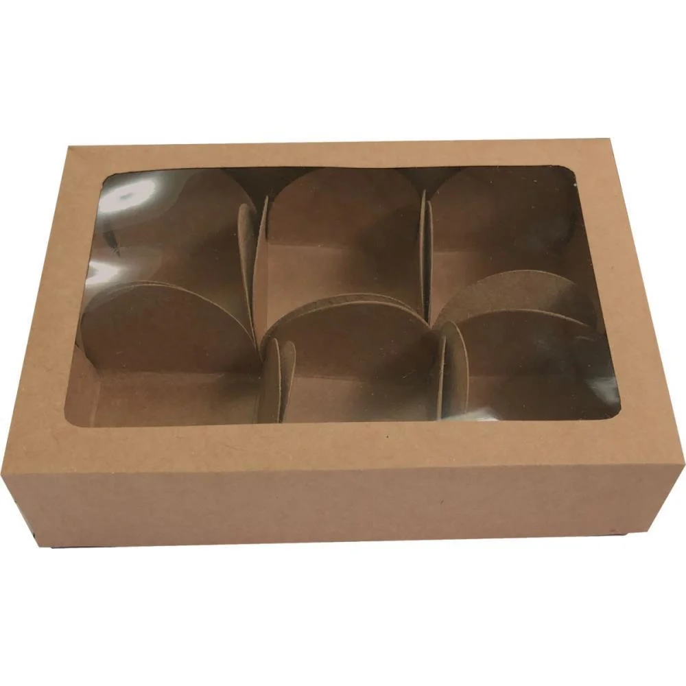 Embalagem Para Doces Kraft 13X9,2X3 6 Un Cristina (Pct.c/10)