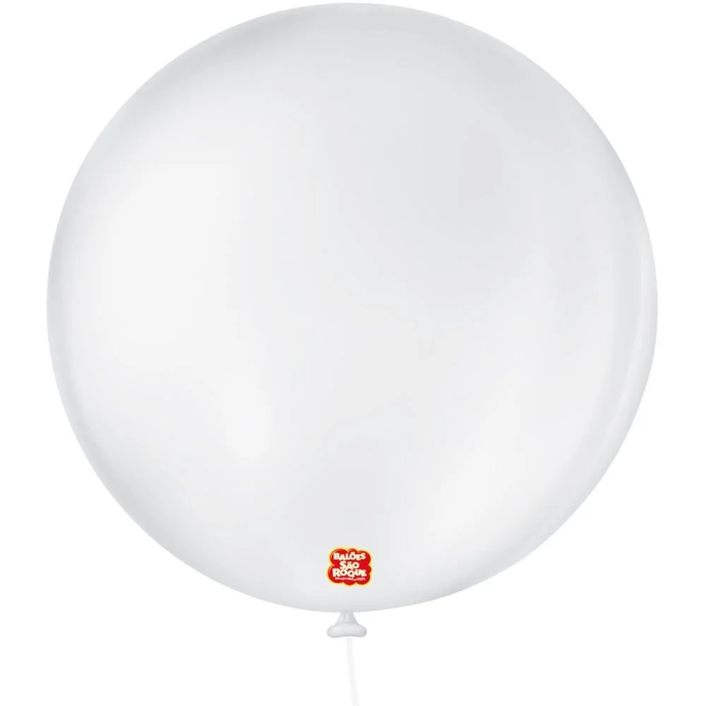 Balao 5 Liso Branco Polar Redondo Sao Roque (Pct.c/50)