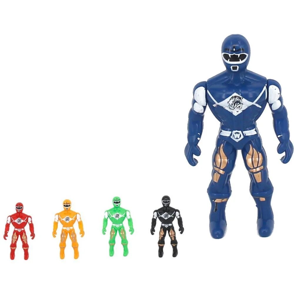 Boneco Hero Squad 5 Pcs Wellmix