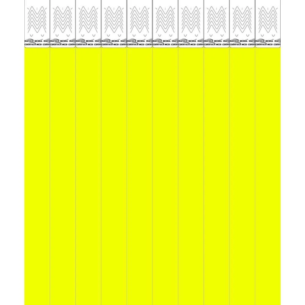 Pulseira Identificacao Med Amarelo Tecnomidia C/ 100 Unidades