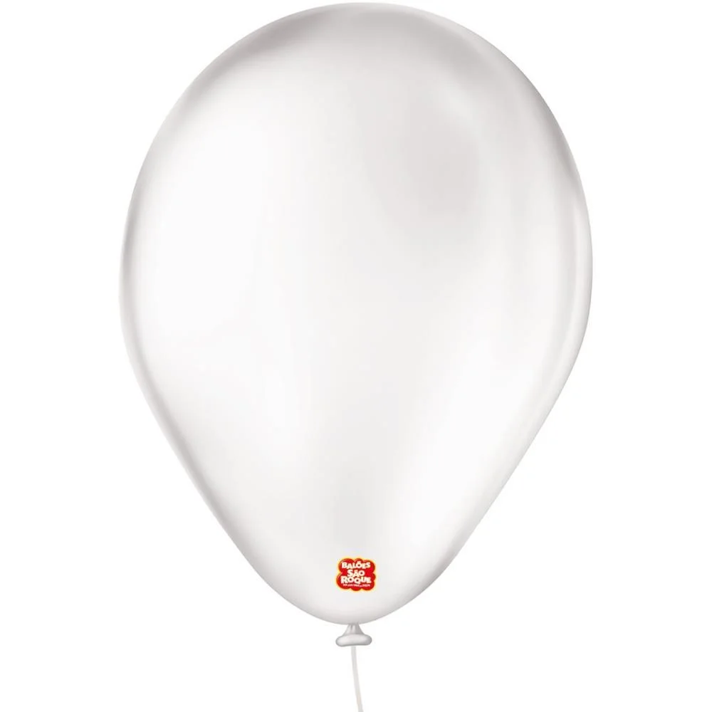 Balao 7 Liso Transparente Imperial Sao Roque (Pct.c/50)