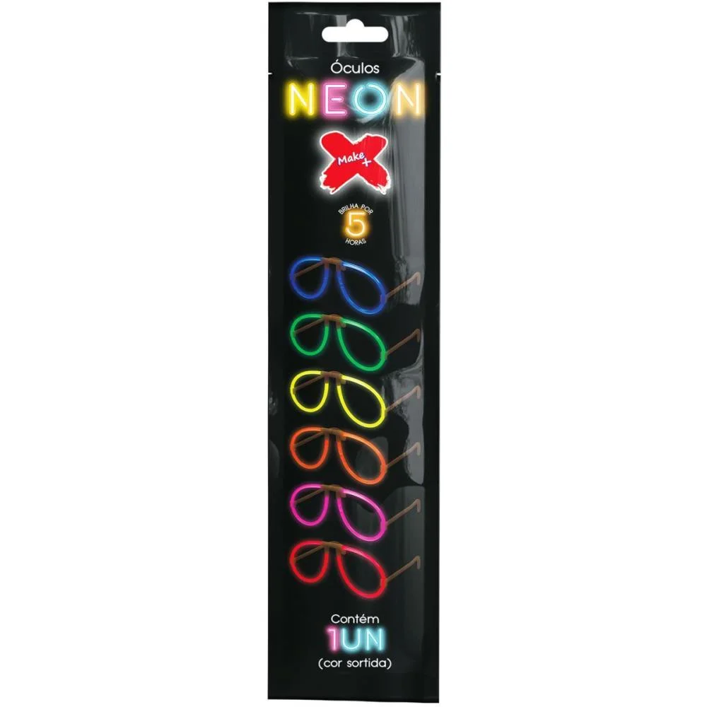Artigo Para Festa Oculos Bastao Neon Make+ (Pct.c/12)