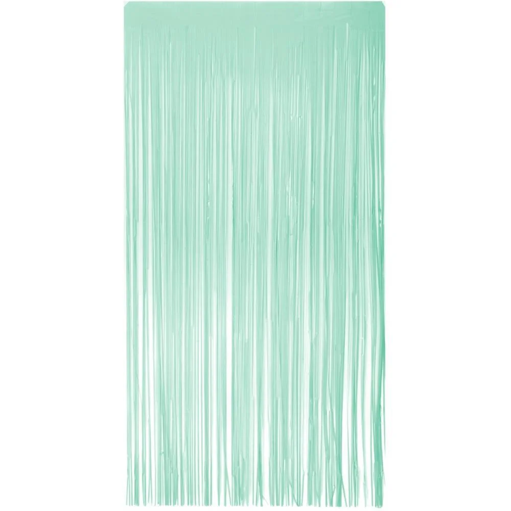 Cortina Para Decoracao Metalizada Verde Claro 1X2M Make+
