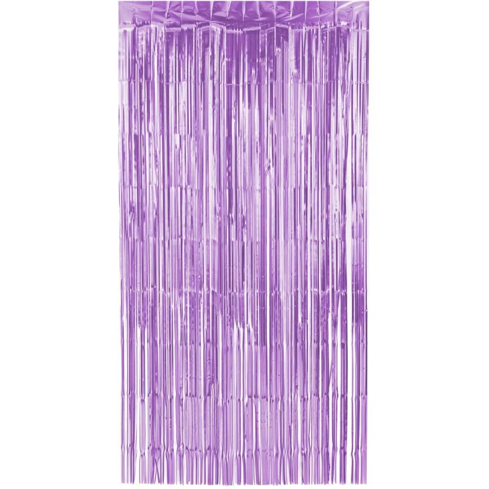 Cortina Para Decoracao Metalizada Lilas 1X2M Make+