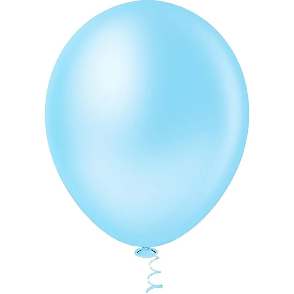 Balao 9 Liso Azul Claro Gran Festa Riberball (Pct.c/50)
