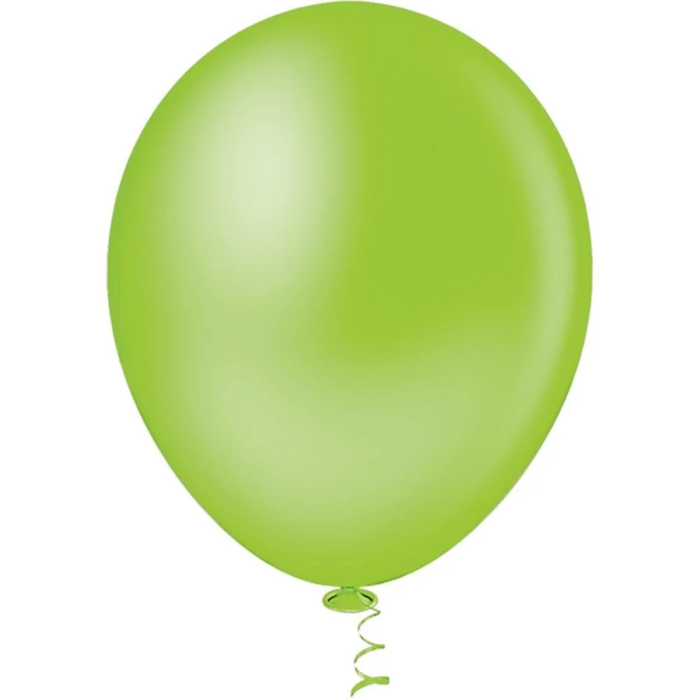 Balao 9 Liso Verde Limão Gran Festa Riberball (Pct.c/50)
