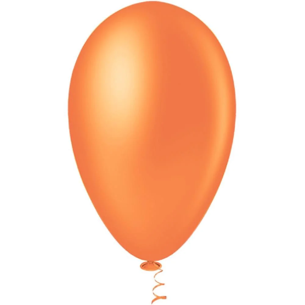 Balao 7 Liso Laranja Pic Pic Riberball (Pct.c/50)