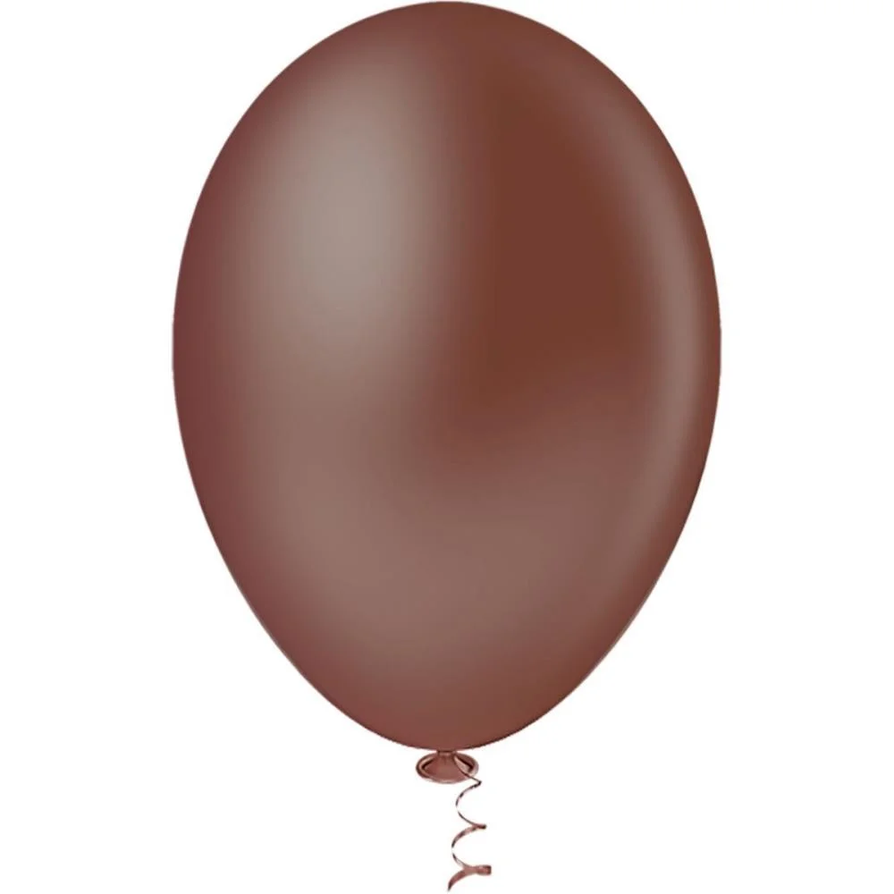 Balao 7 Liso Marrom Pic Pic Riberball (Pct.c/50)