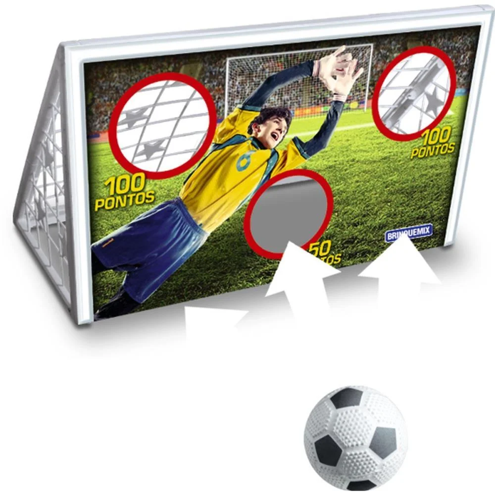 Chute A Gol Treino E Torneio Trave+Bola Brinquemix