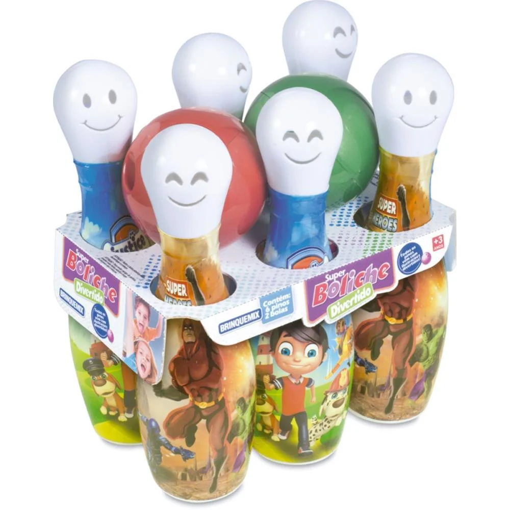 Boliche Super Boliche Menino 6 Pinos Brinquemix