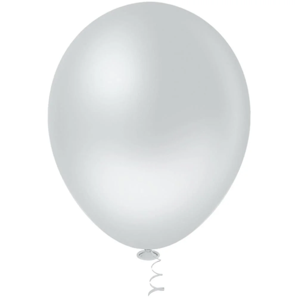 Balao 9 Liso Cinza Gran Festa Riberball (Pct.c/50)