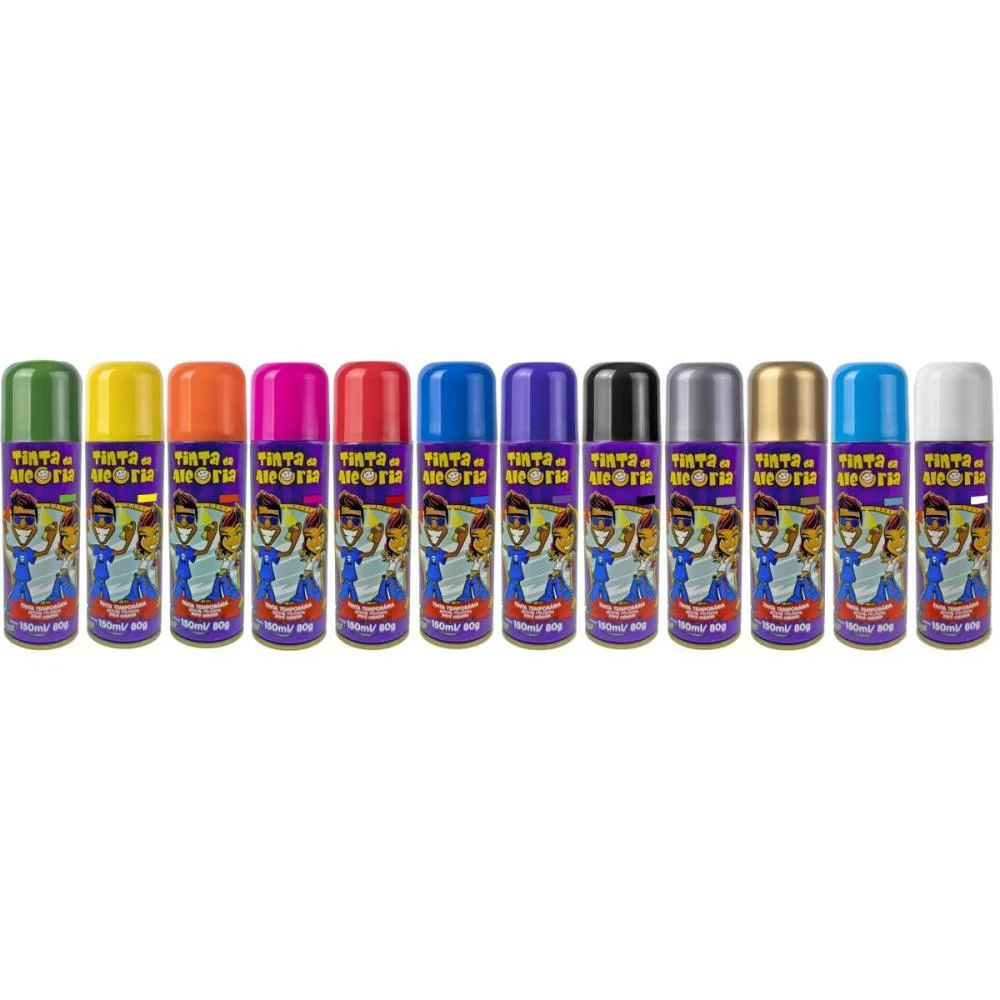 Pinta Cabelo 150Ml Cores Sortida Dalegria C/ 24 Unidades