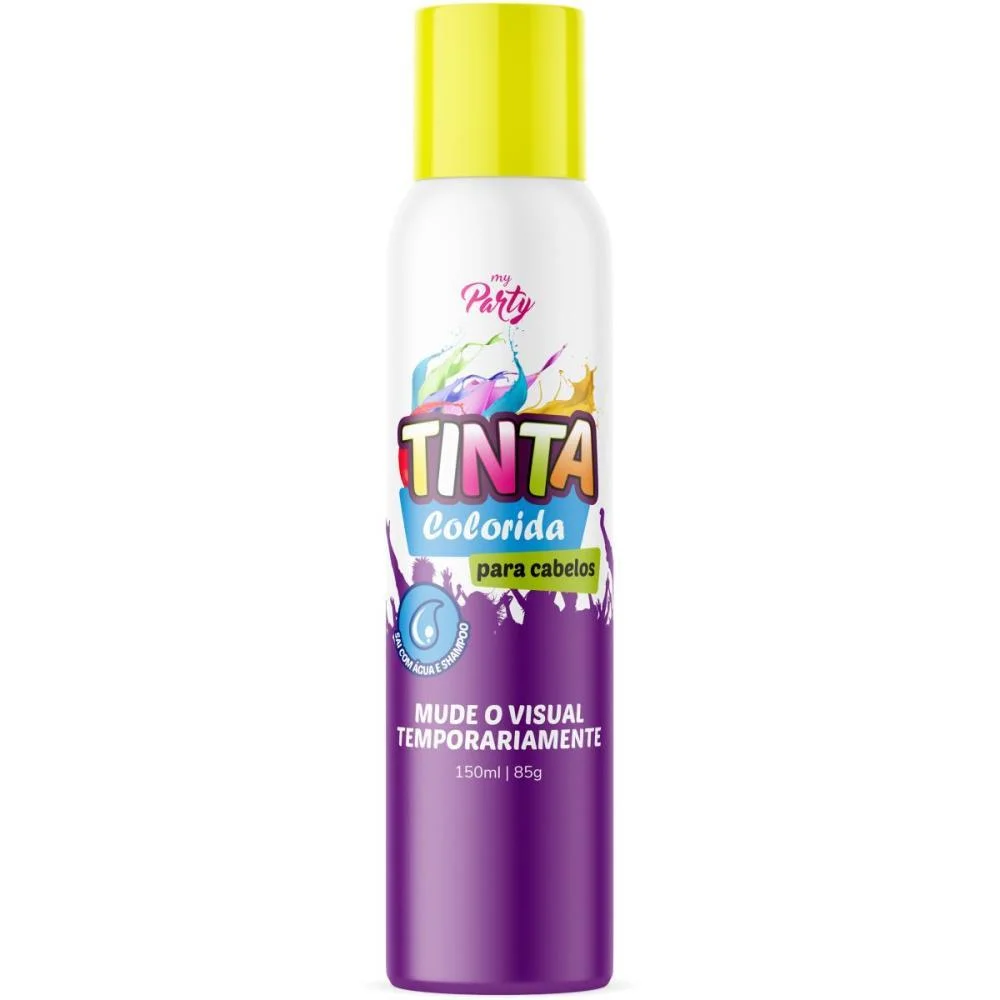 Pinta Cabelo 150Ml Amarelo Neon Aeroflex (Cx.c/12)