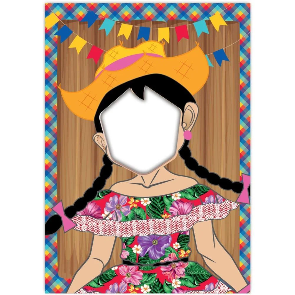 Festa Junina Painel Decorativo Menina Festcolor