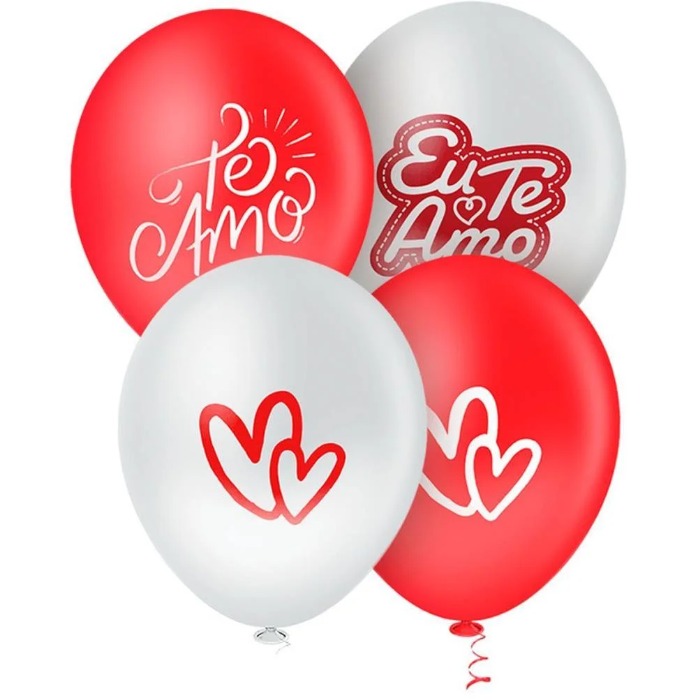 Balao 9 Decorado Amor Eterno (S) Riberball (Pct.c/25)