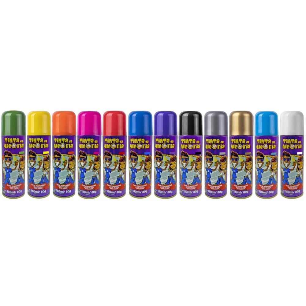 Pinta Cabelo 150Ml  Cores Sortidas Dalegria (Cx.c/12)