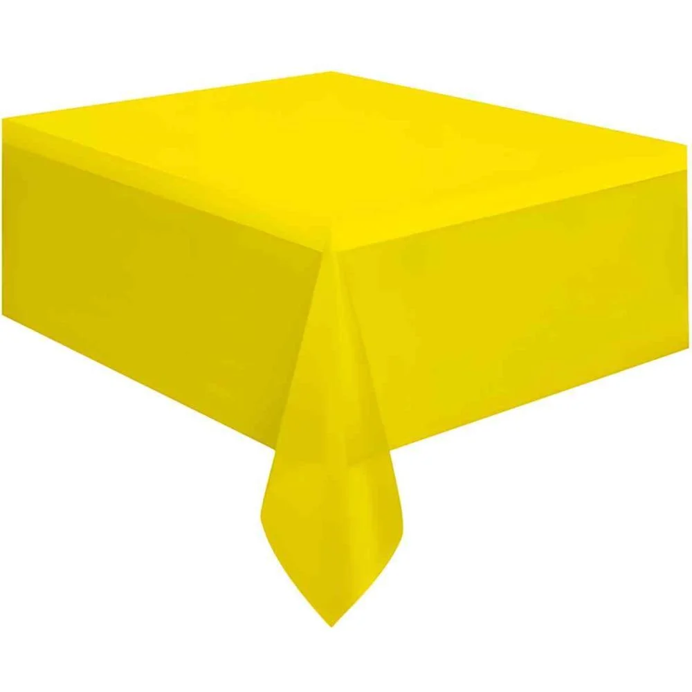 Toalha Plastica 78X78Cm Amarela Xingo Embalagens (Pct.c/10)