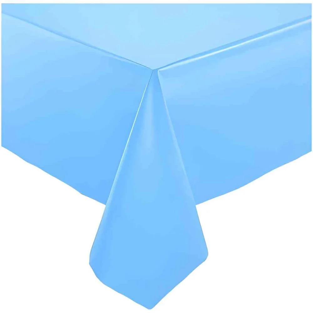 Toalha Plastica 78X78Cm Azul Claro Xingo Embalagens (Pct.c/10)