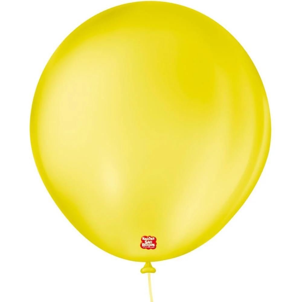 Balao 8 Liso Amarelo Citrino Sao Roque (Pct.c/50)