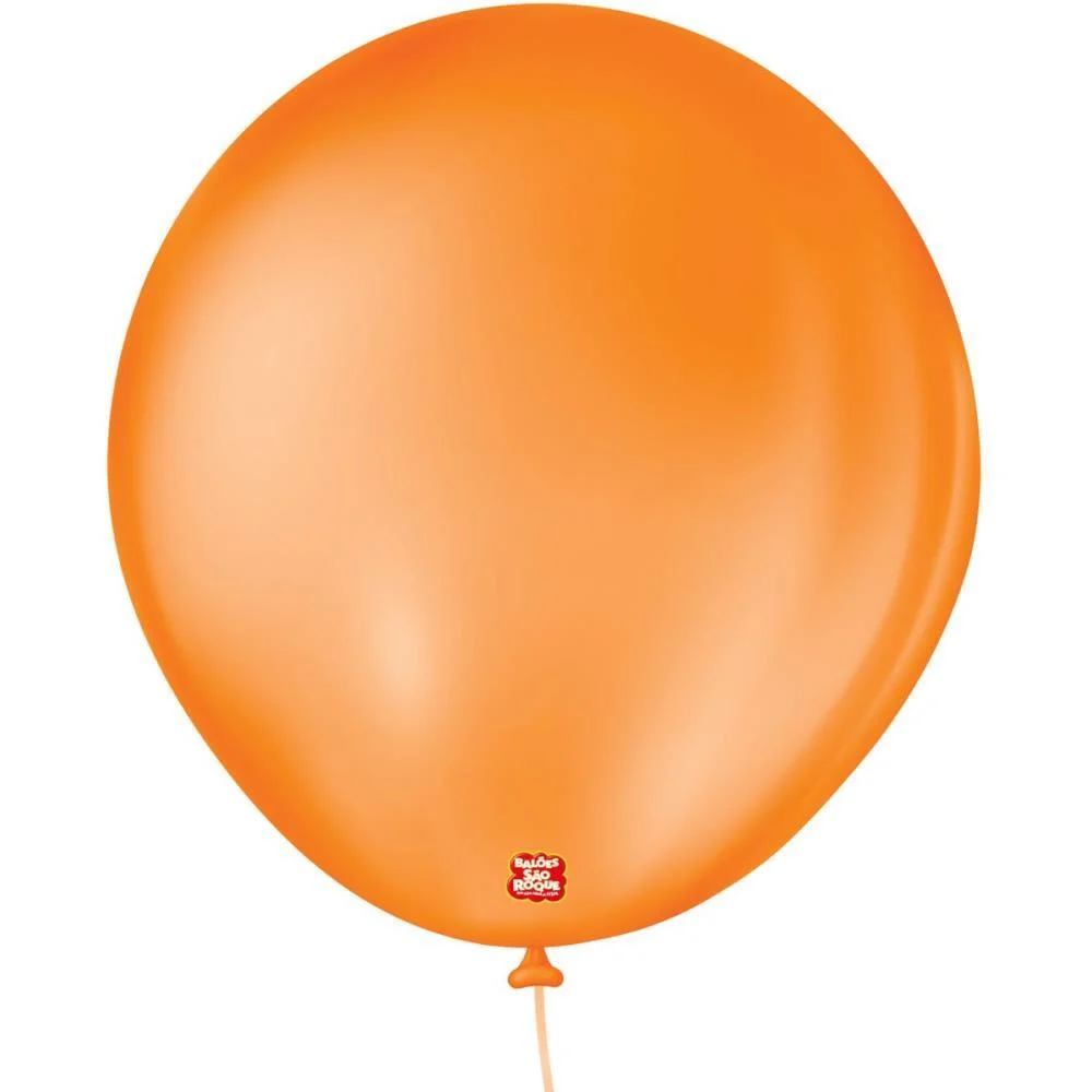 Balao 8 Liso Laranja Mandarim Sao Roque (Pct.c/50)