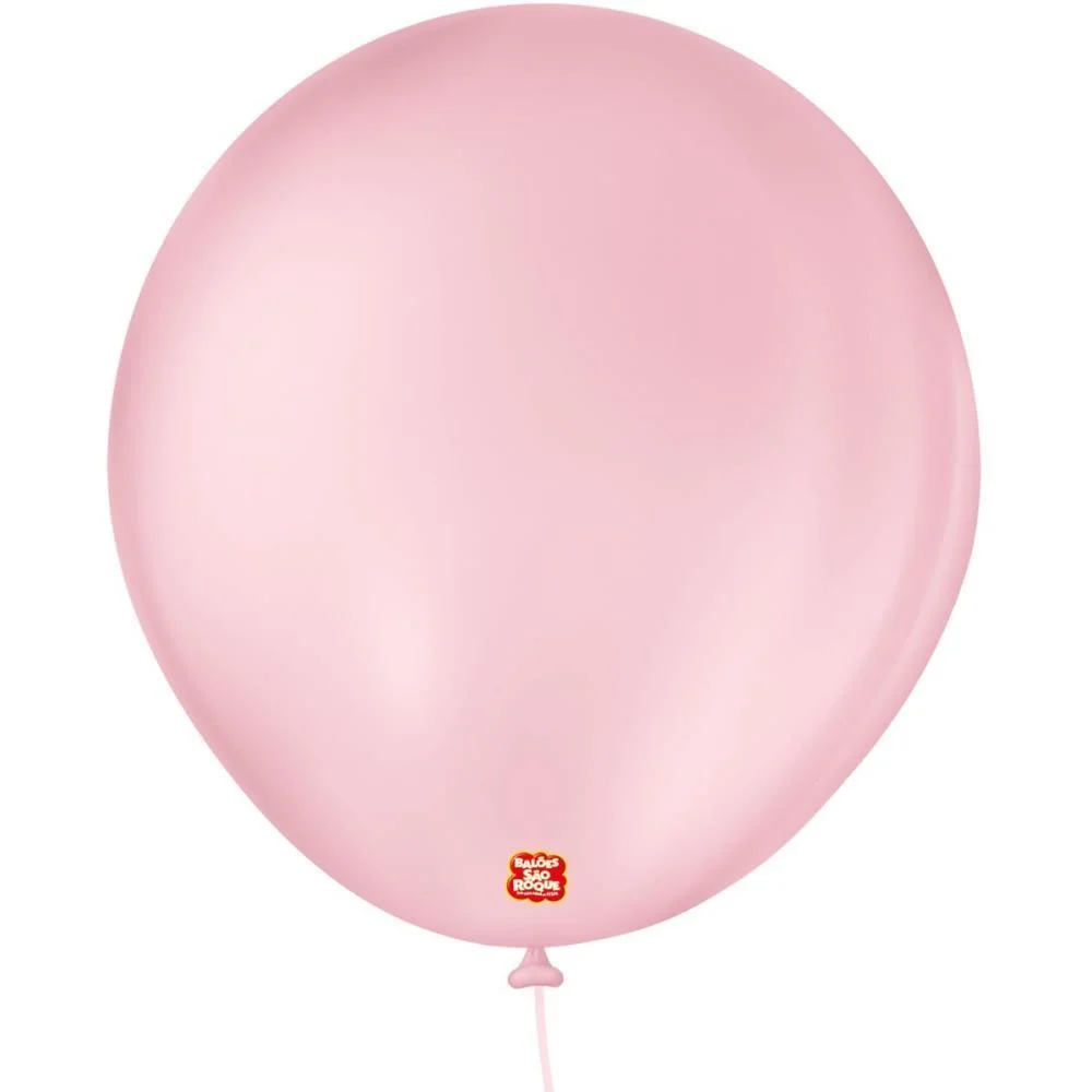 Balao 8 Liso Rosa Baby Sao Roque (Pct.c/50)