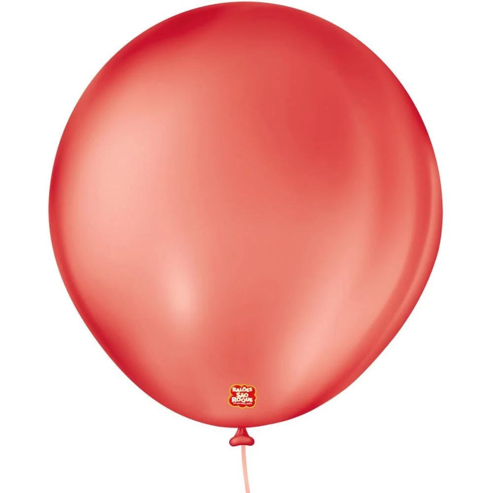 Balao 8 Liso Vermelho Quente Sao Roque (Pct.c/50)