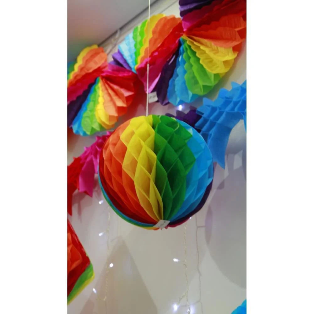 Festa Junina Decoracao Colmeia Redondo 25Cm Art Lille