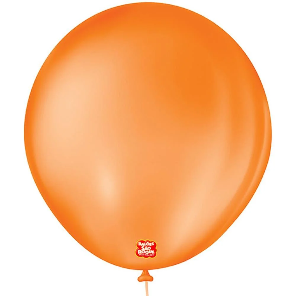 Balao 7 Liso Redondo Laranja Mandarim Sao Roque (Pct.c/50)