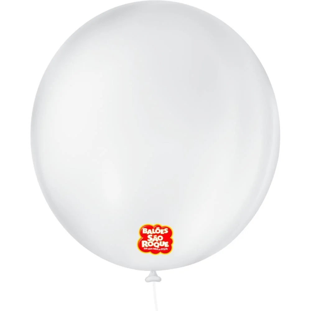 Balao 9 Liso Redondo Branco Polar Sao Roque (Pct.c/50)