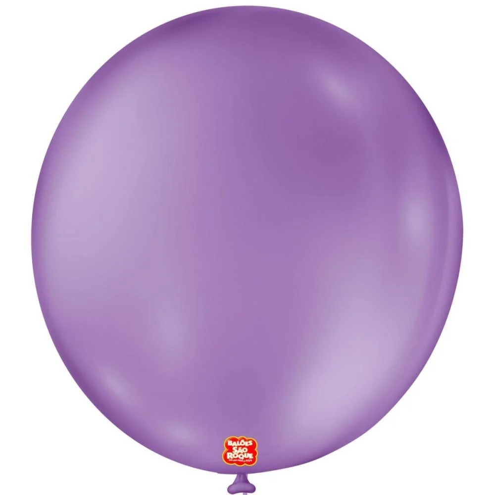 Balao 9 Liso Redondo Roxo Ametista Sao Roque (Pct.c/50)