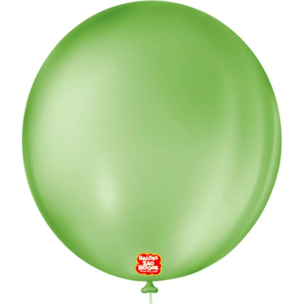 Balao 9 Liso Redondo Verde Maca Sao Roque (Pct.c/50)