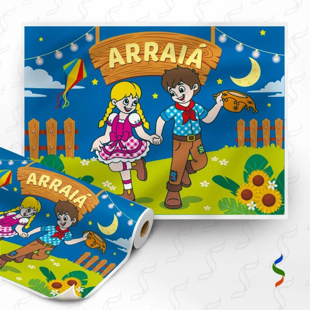 Festa Junina Tnt 1,40M Painel Noite De Arra Supper (Rl-25Mts)