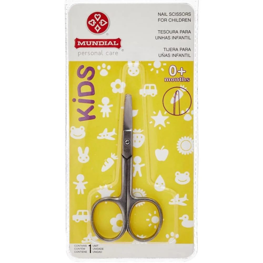 Tesoura Higiene Pessoal Flex Baby Pequena P/Unha 9Cm Mundial