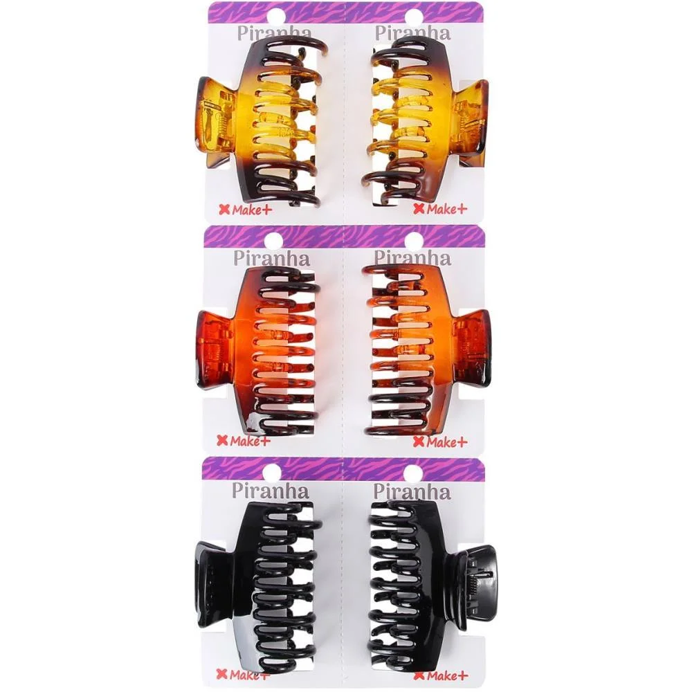Acessorio Para Cabelo Piranha Tradicional 6Cm (S) Make+ (Pct.c/06)