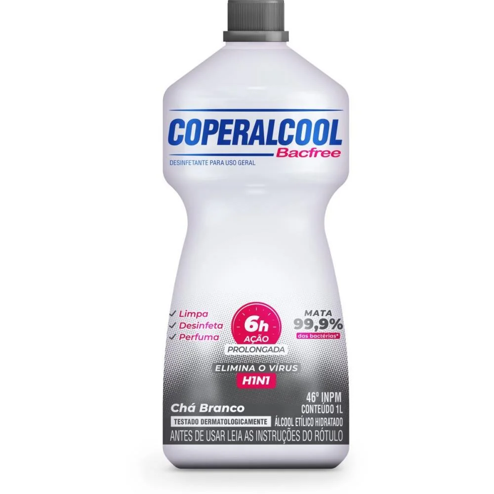 Alcool Coperalcool Cha Branco 1Lt Coala (Cx.c/12)